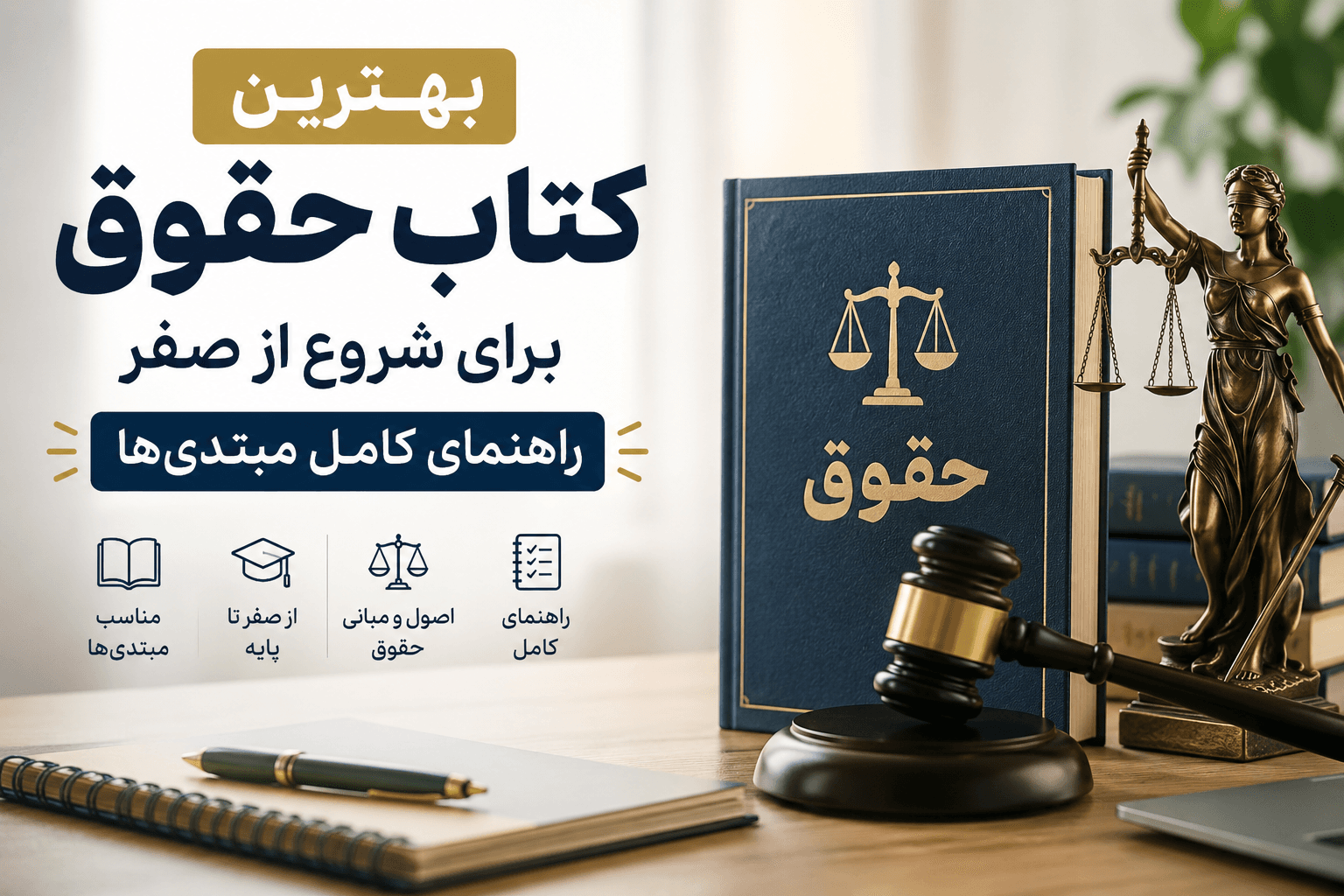 بهترین کتاب های حقوق برای شروع از صفر راهنمای کامل مبتدی ها
